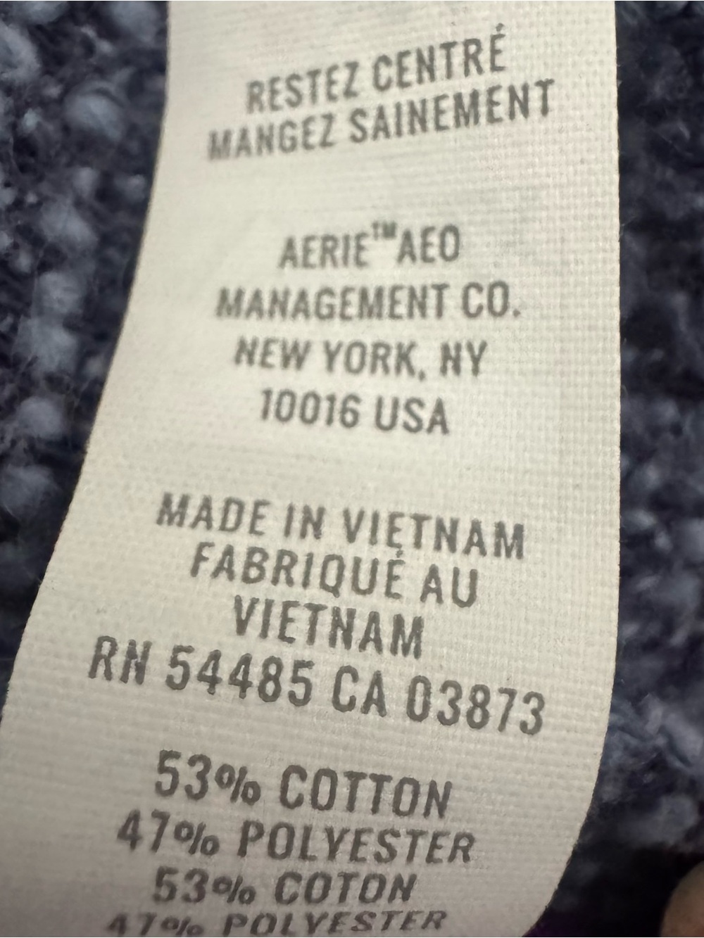 OFFLINE by Aerie Sweater Knit Joggers Medium Blue Heather Drawstring Lounge Pant - Picture 11 of 11